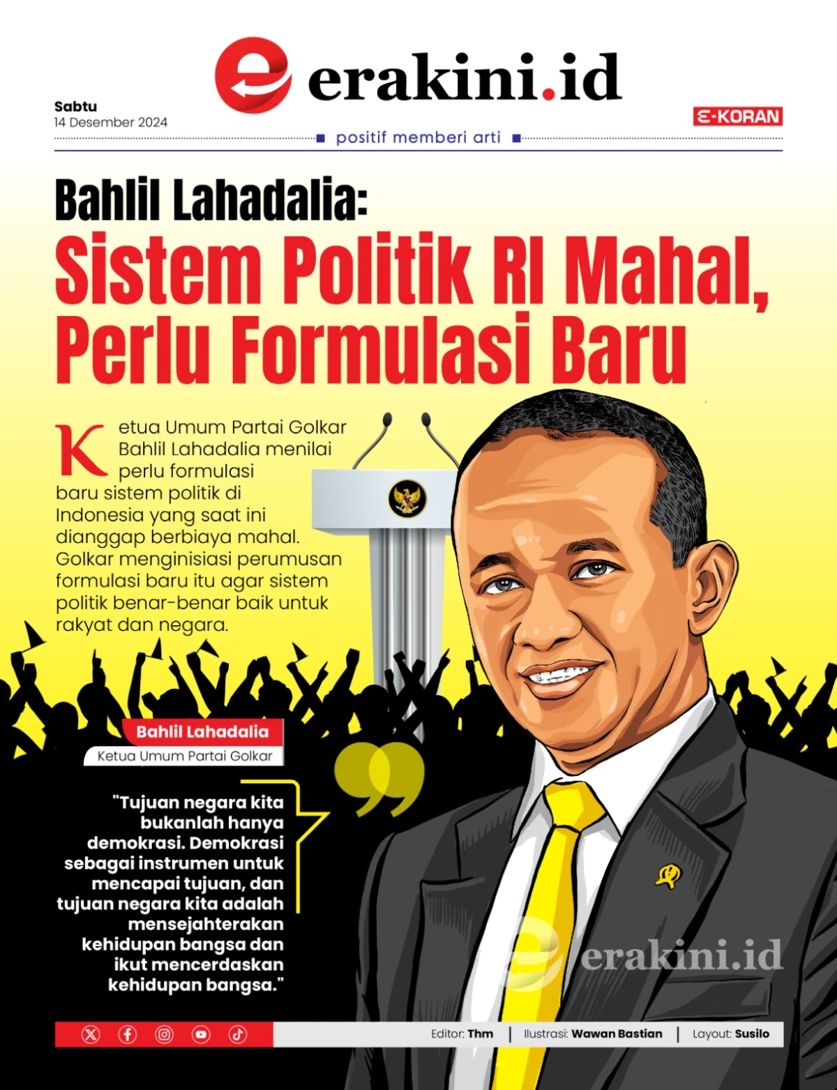 Bahlil Lahadalia: Sistem Politik RI Mahal, Perlu Formulasi Baru