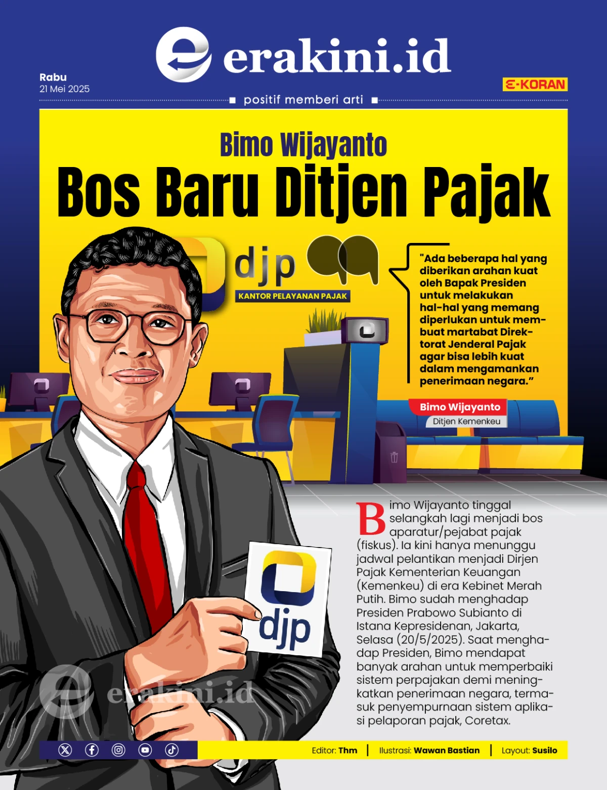 Bimo Wijayanto: Bos Baru Ditjen Pajak