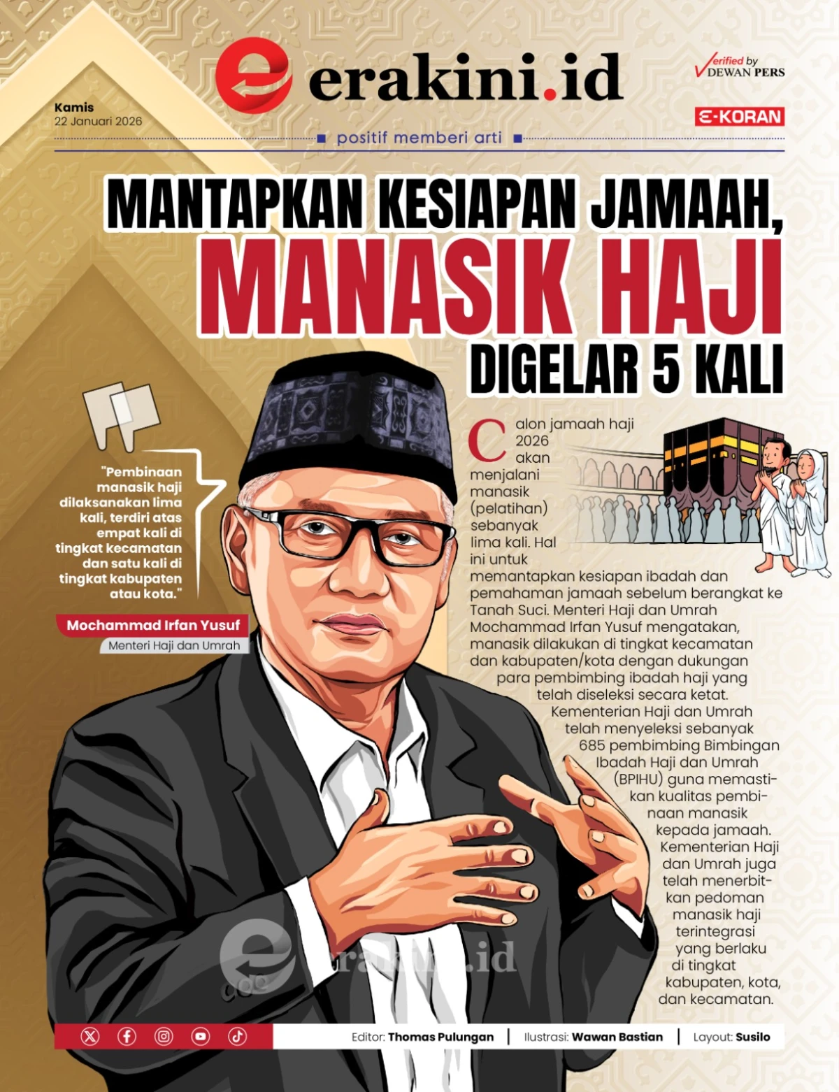 Mantapkan Kesiapan Jamaah, Manasik Haji Digelar 5 Kali