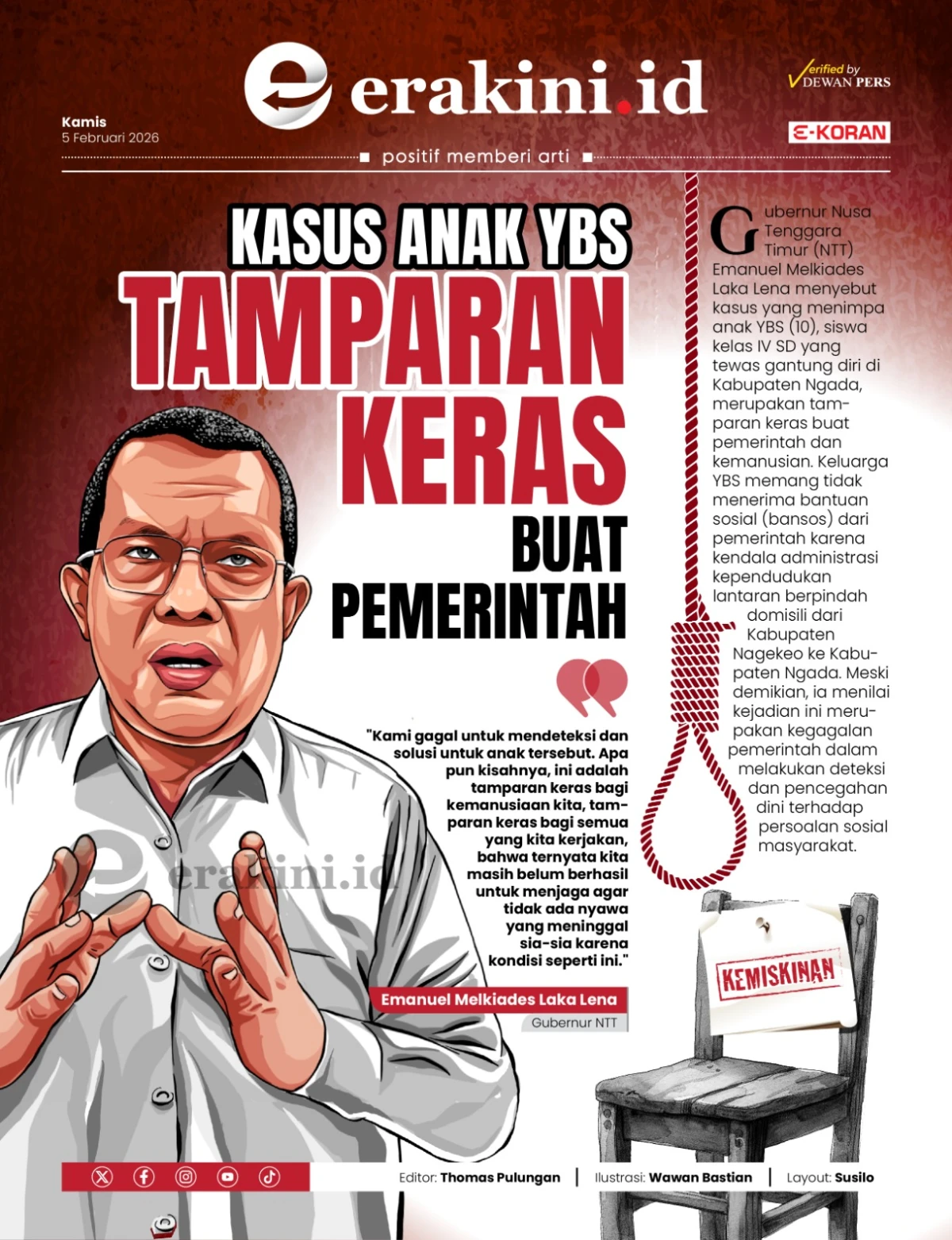 Kasus Anak YBS Tamparan Keras buat Pemerintah