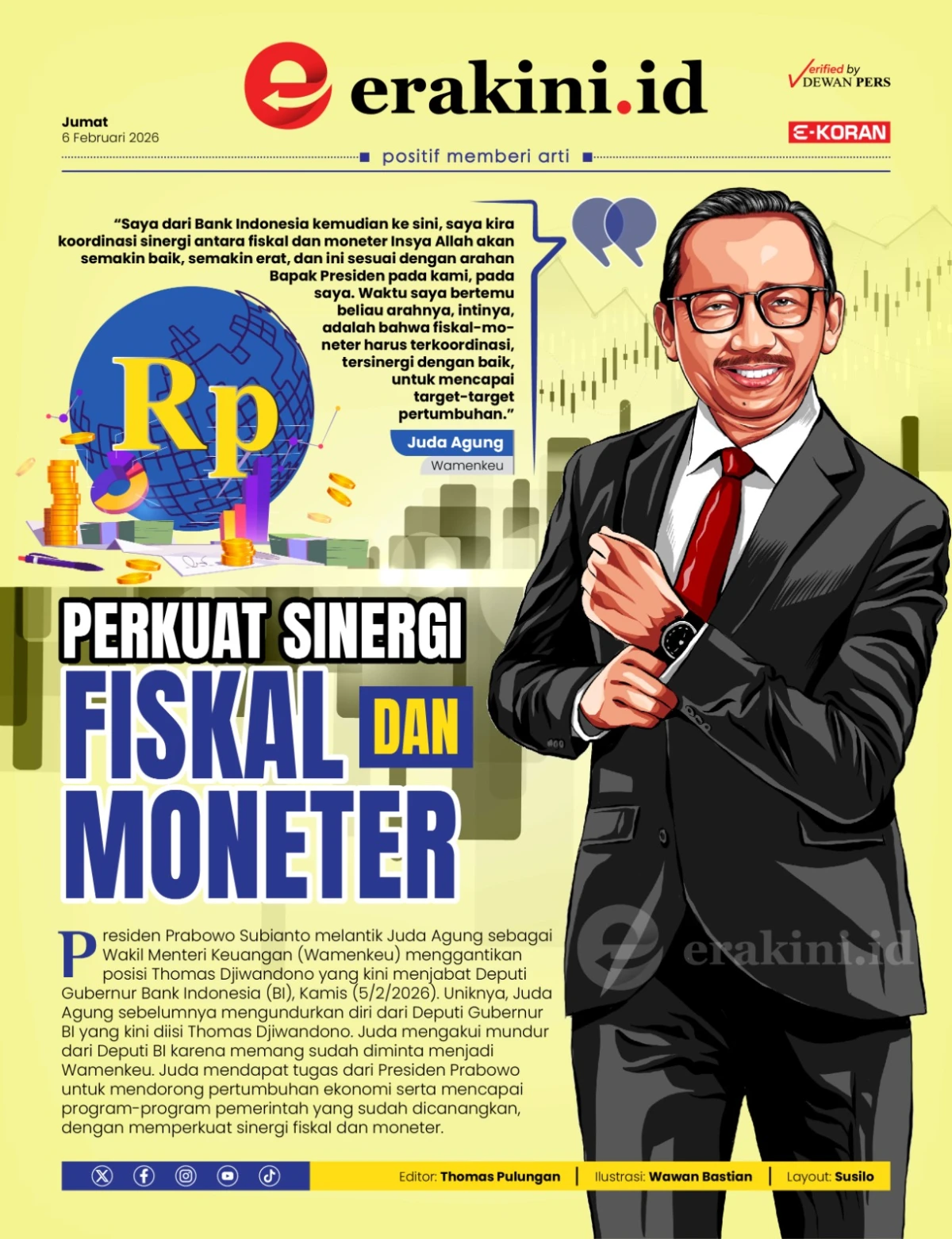 Perkuat Sinergi Fiskal dan Moneter