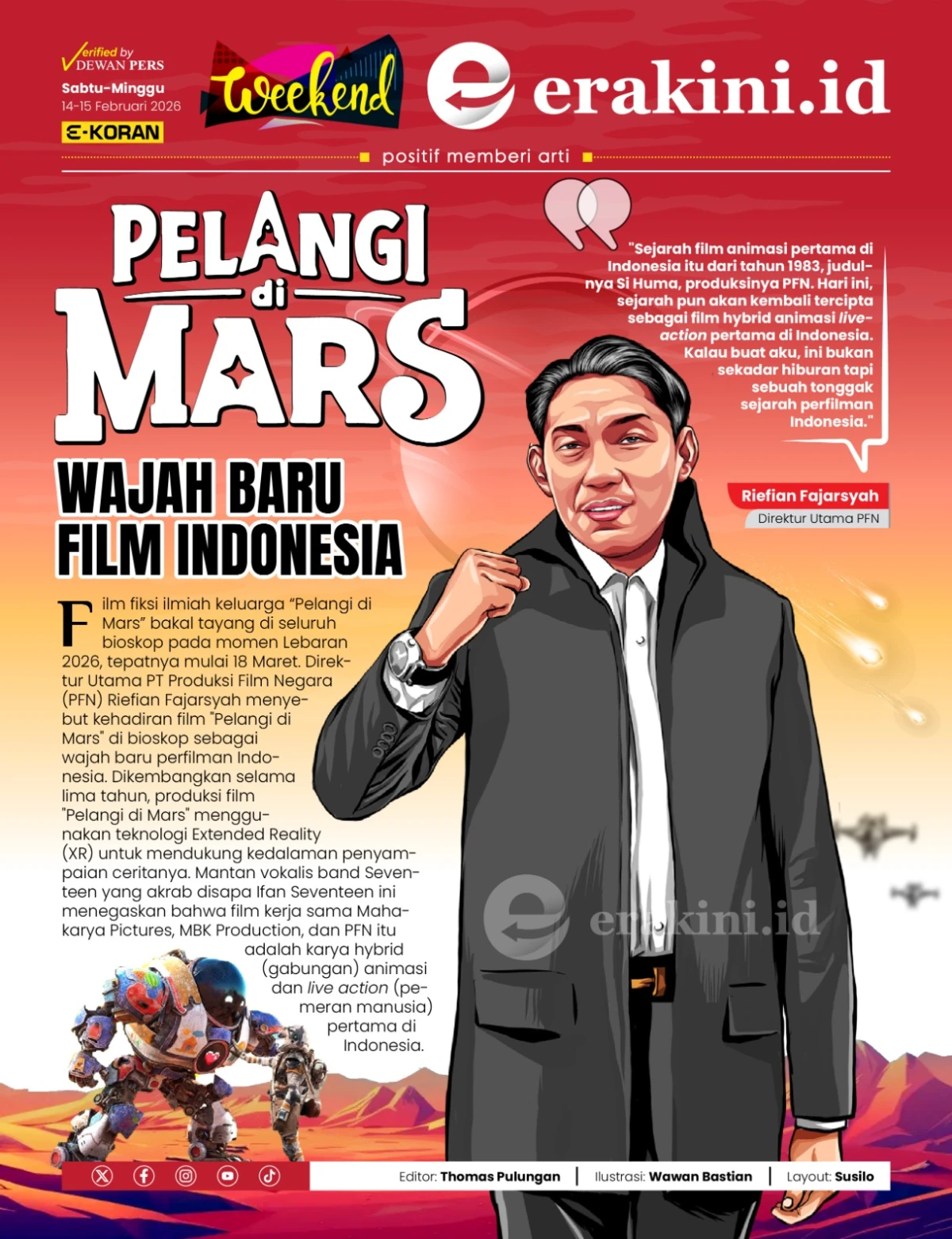 Pelangi di Mars, Wajah Baru Film Indonesia