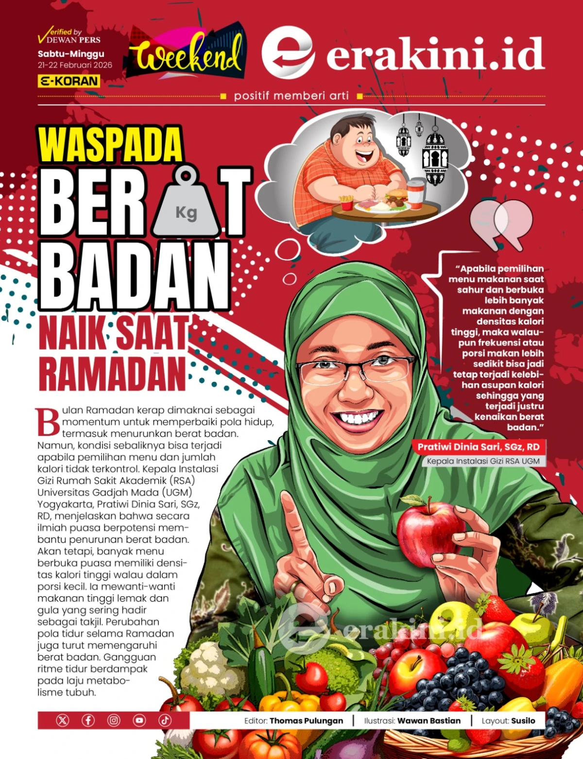 Waspada Berat Badan Naik Saat Ramadan