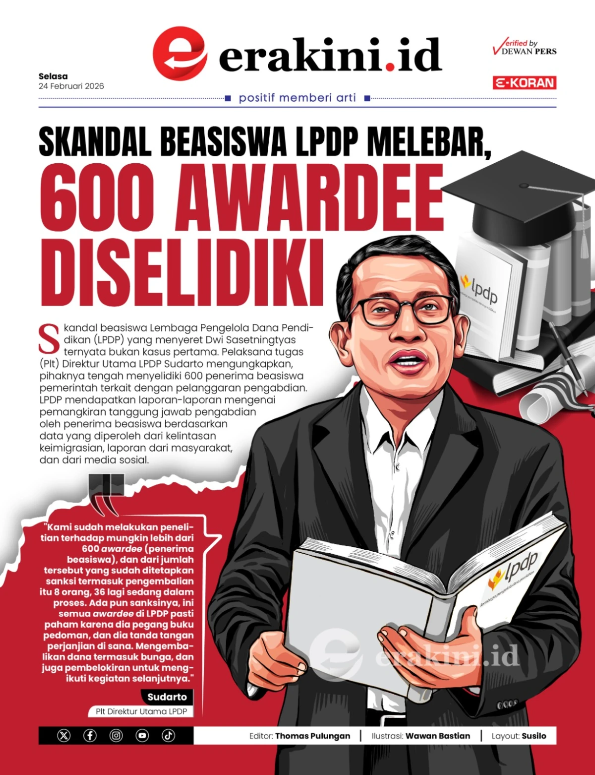 Skandal Beasiswa LPDP Melebar, 600 Awardee Diselidiki