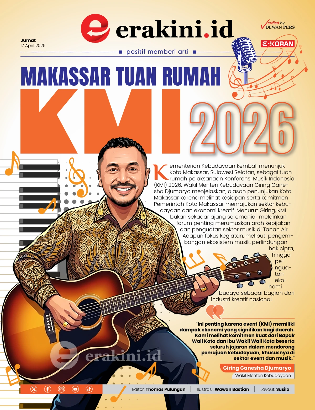 Makassar Tuan Rumah KMI 2026