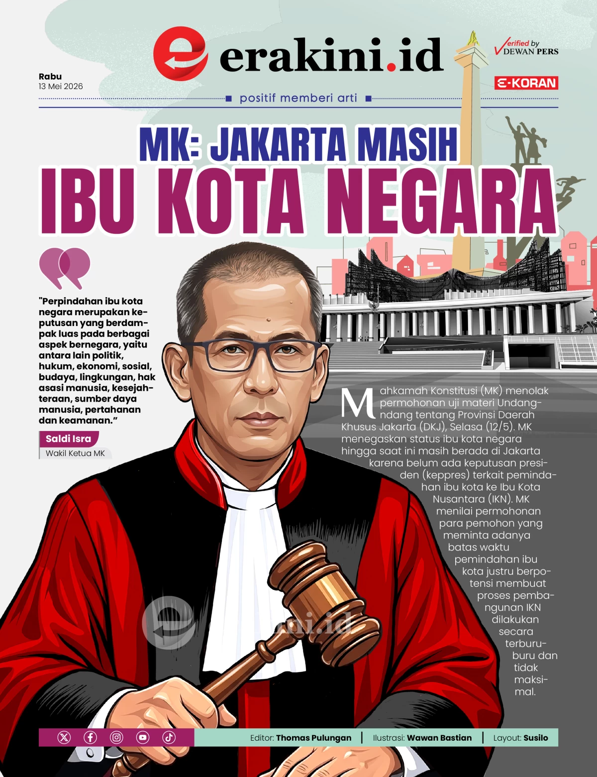 MK: Jakarta Masih Ibu Kota Negara