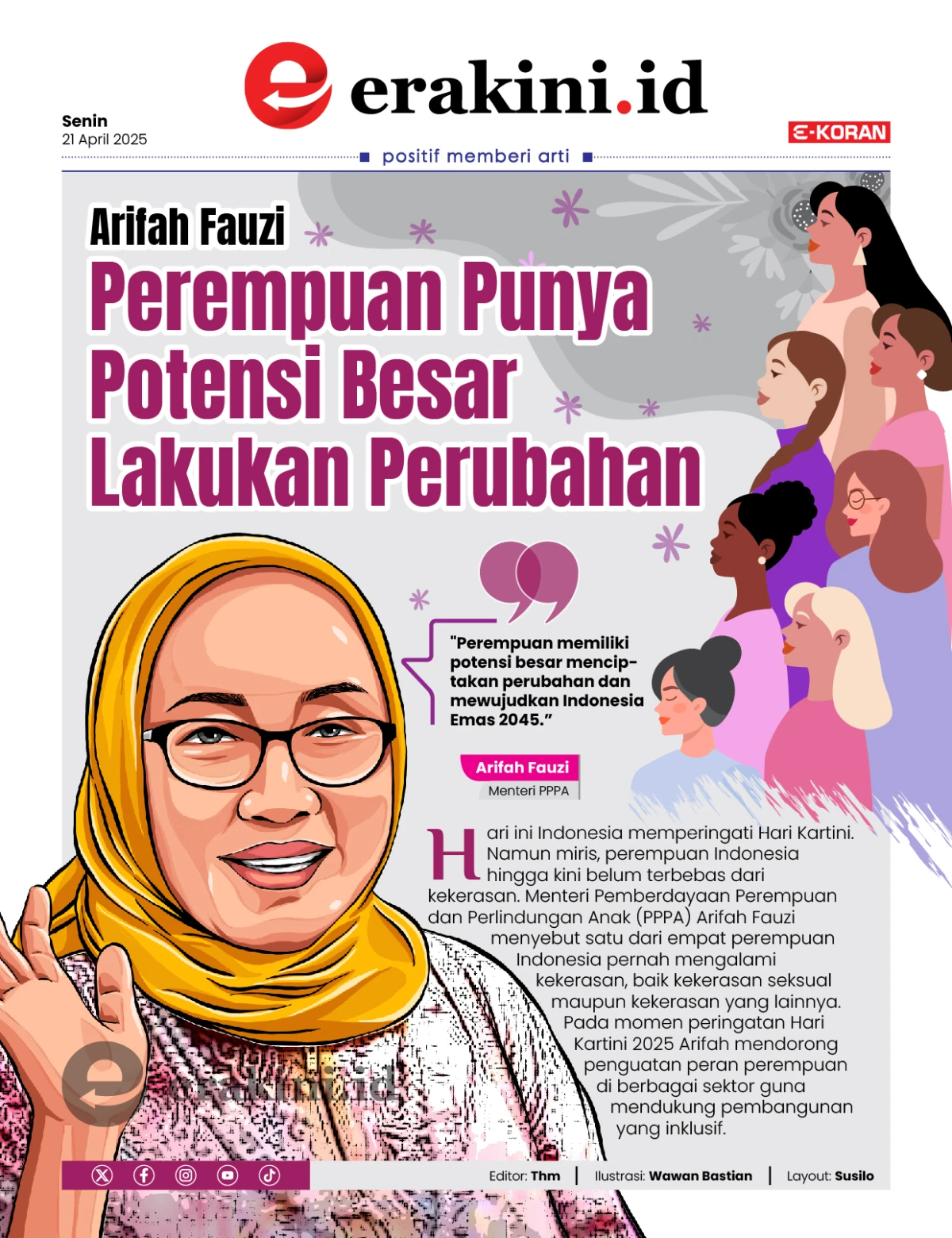 Arifah Fauzi: Perempuan Punya Potensi Besar Lakukan Perubahan