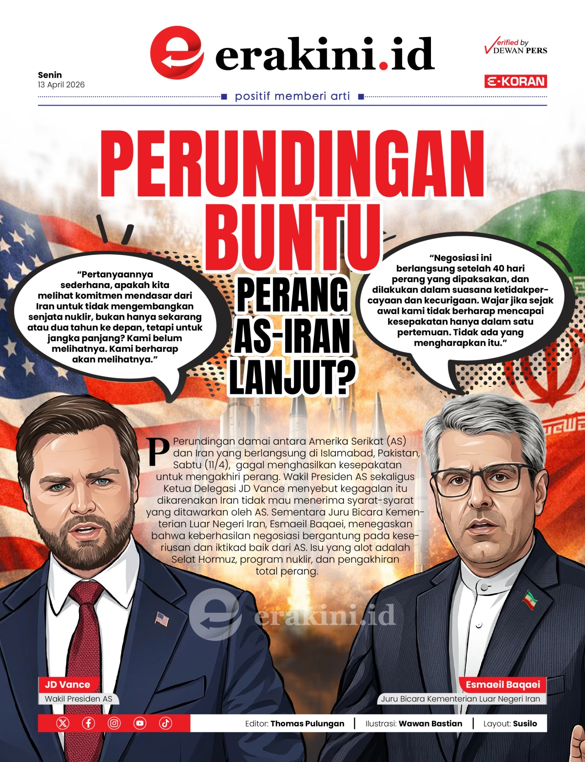 Perundingan Buntu Perang AS-Iran Lanjut?