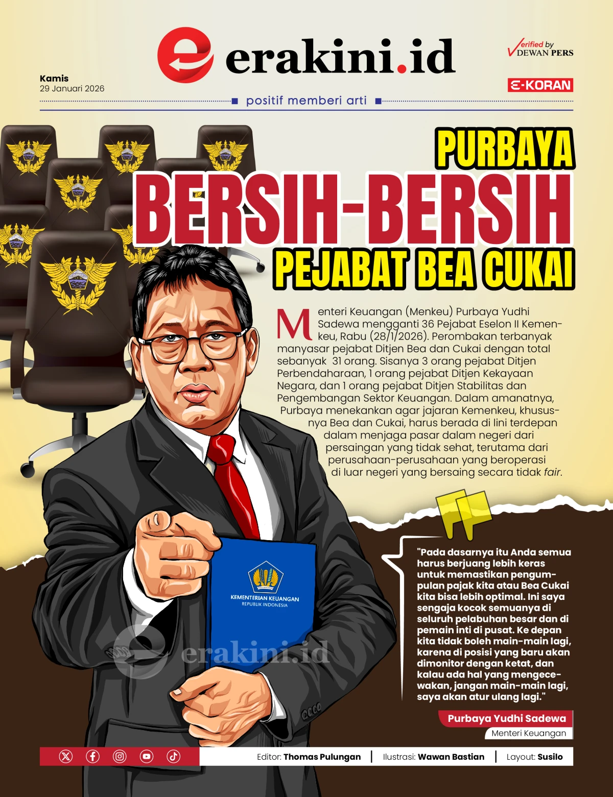 Purbaya Bersih-bersih Pejabat Bea Cukai