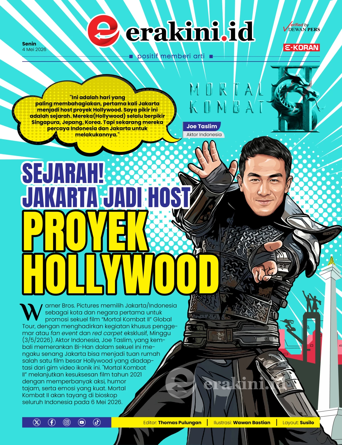 Sejarah! Jakarta Jadi Host Proyek Hollywood