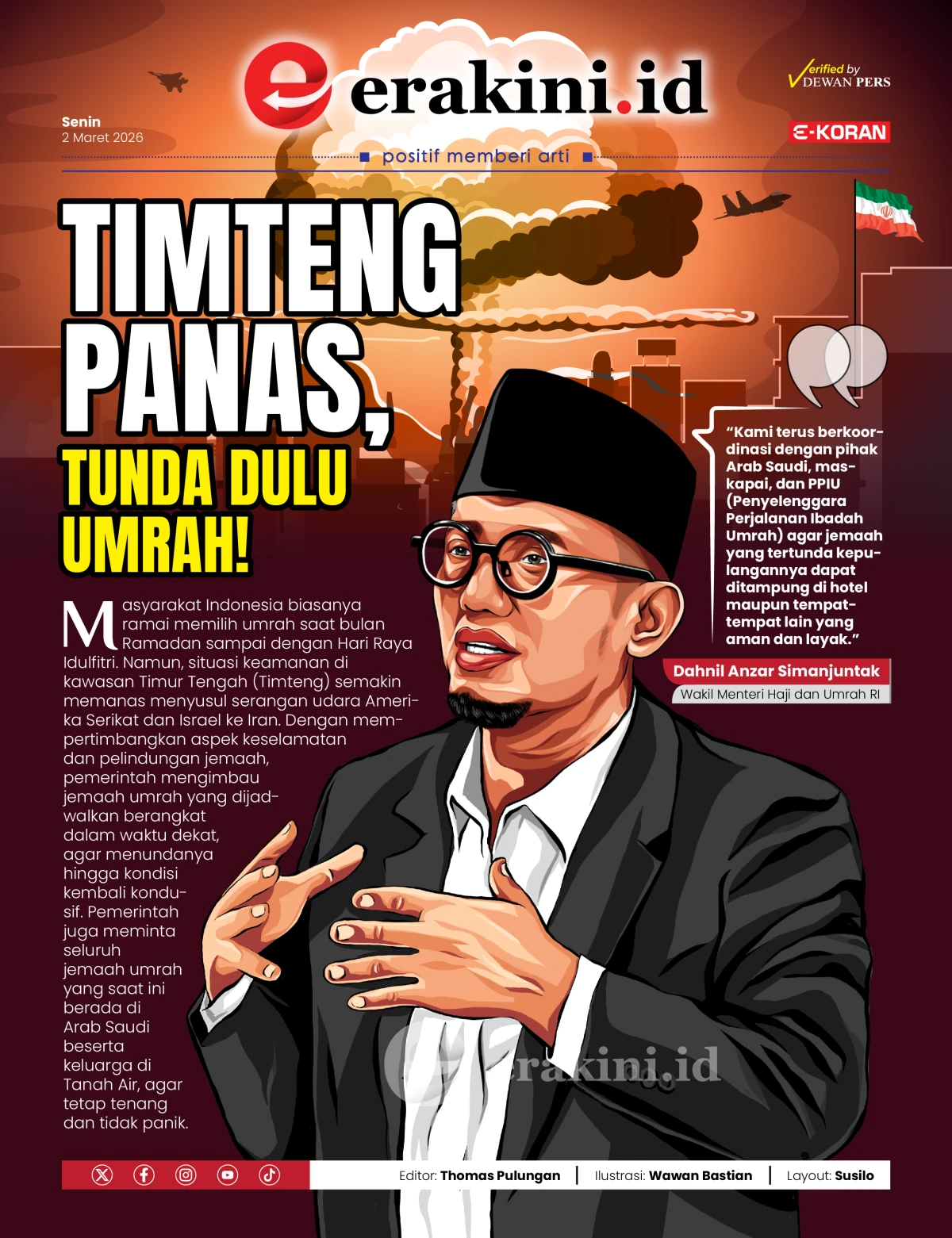 Timteng Panas, Tunda Dulu Umrah!