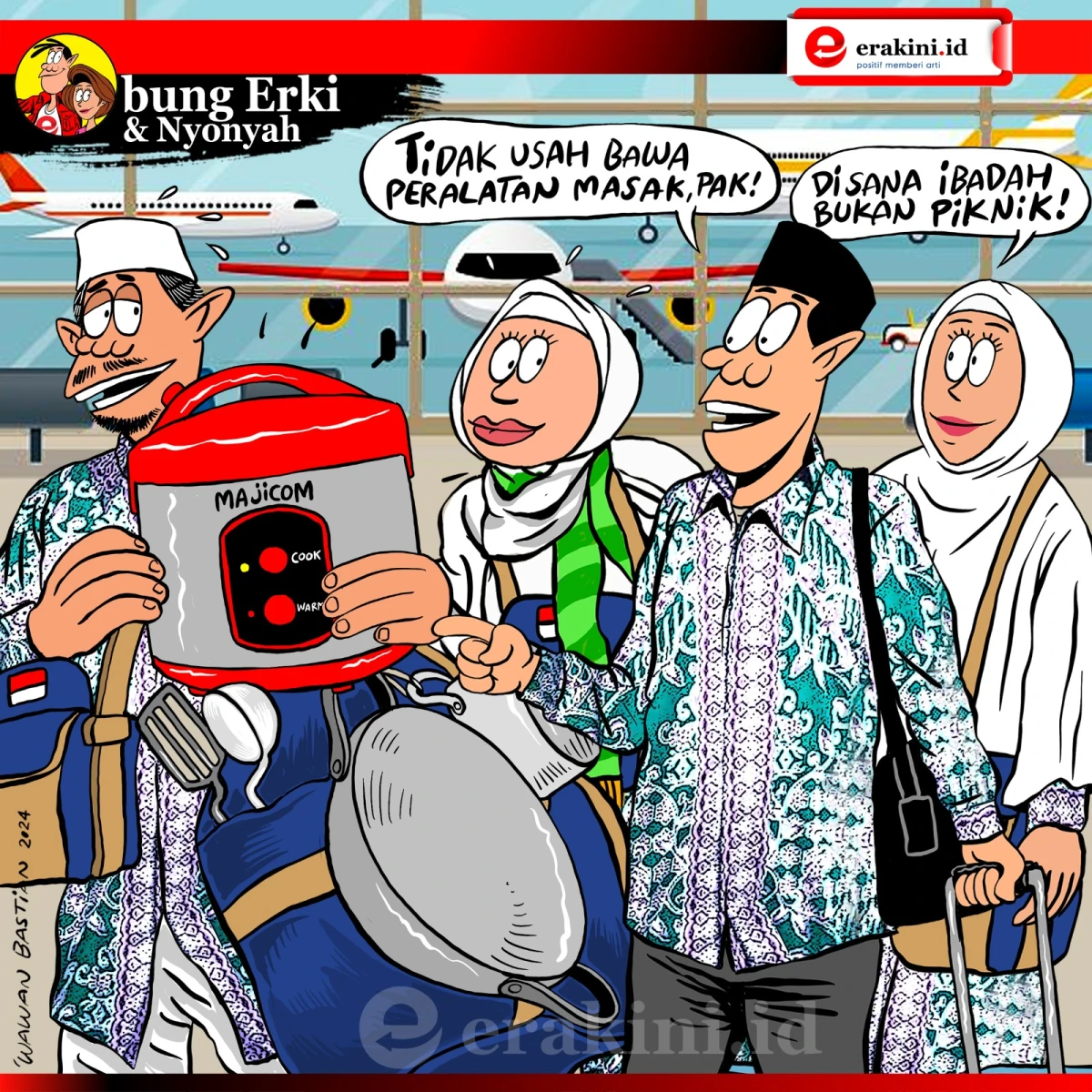 Bung Erki - Berangkat haji bawa peralatan masak