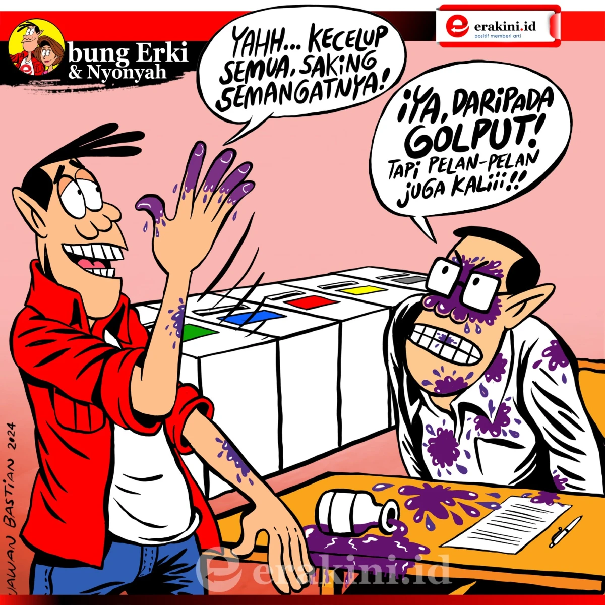 Bung Erki - Tinta biru setelah nyoblos