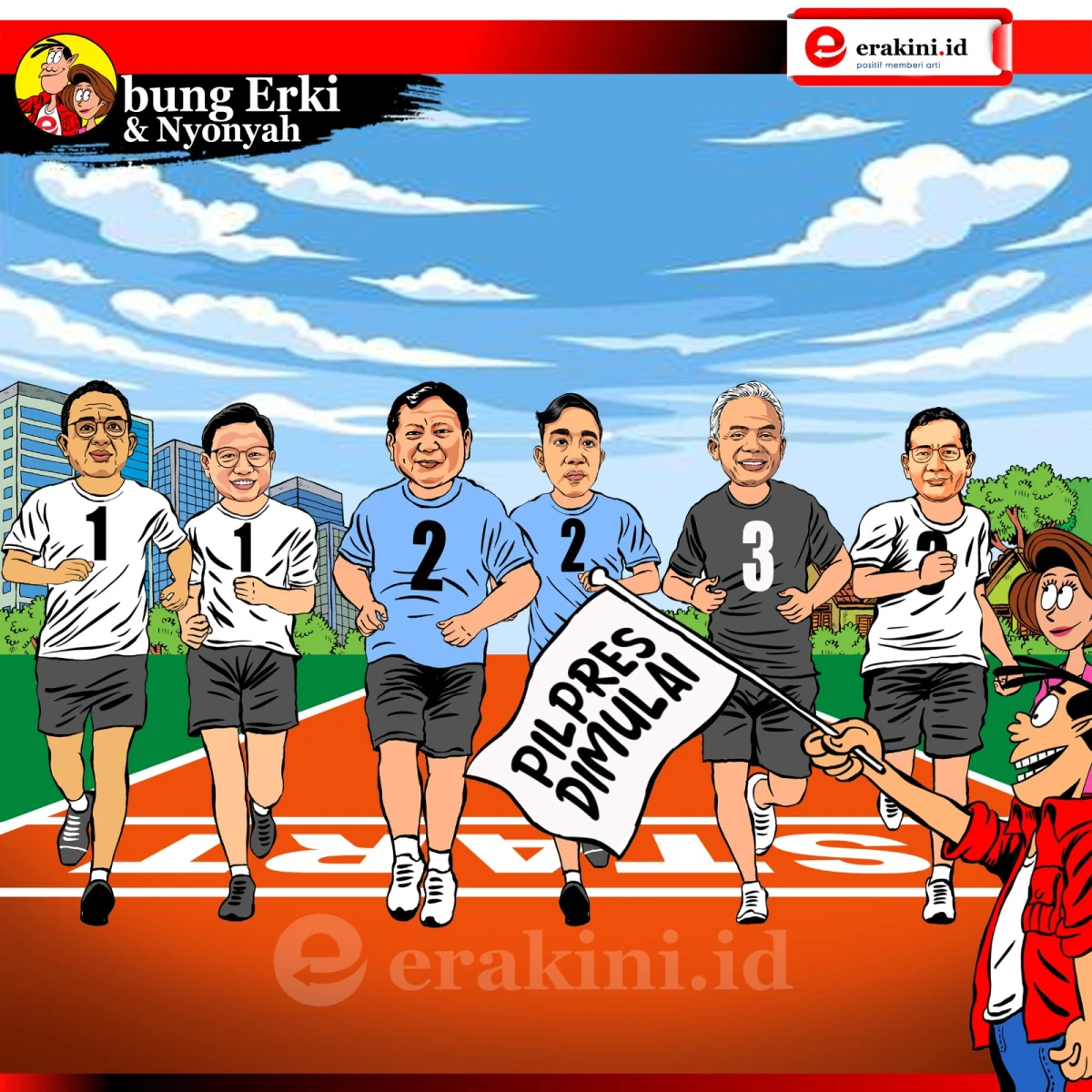 Bung Erki - lomba lari capres cawapres