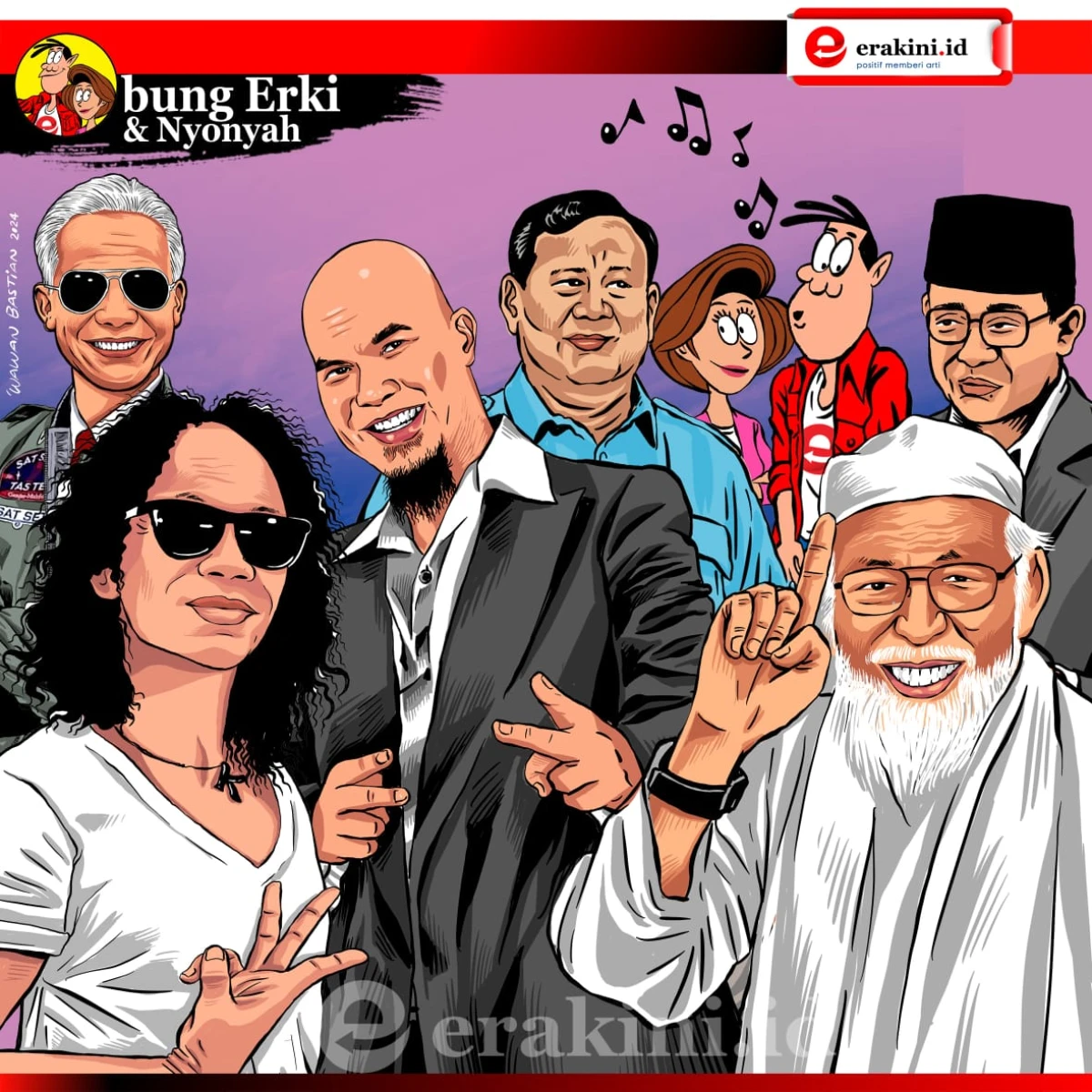 Bung Erki - pendukung capres 2024