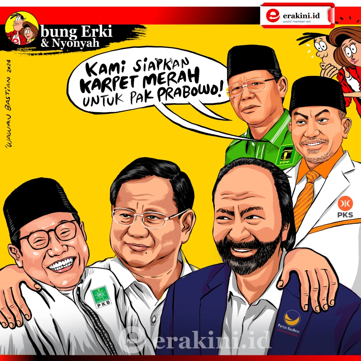 Bung Erki - PPP dan PKS menunggu kehadiran Prabowo