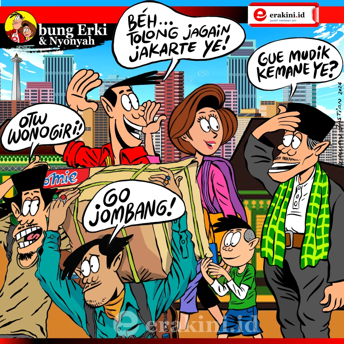 Bung Erki - semua mudik meninggalkan Jakarta