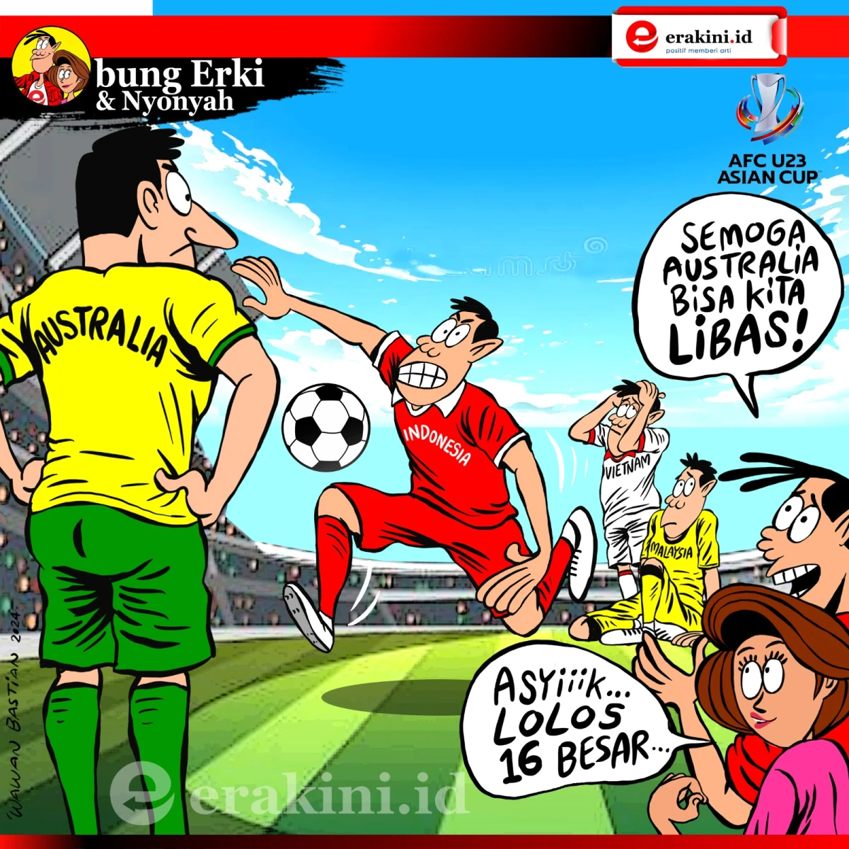 Bung Erki - timnas lolos 16 besar piala asia