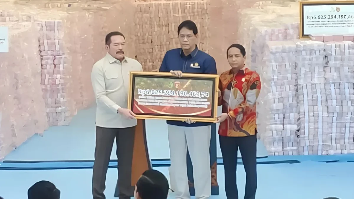 Kejagung Serahkan Uang Rp6,6 Triliun Hasil Perkara Korupsi ke Pemerintah
