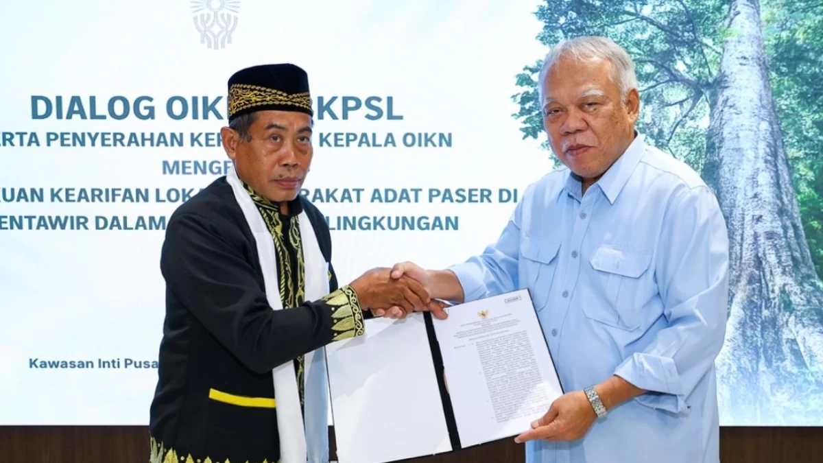 Masyarakat Adat Paser Mentawir Terima SK Pengakuan Kearifan Lokal dari Otorita IKN