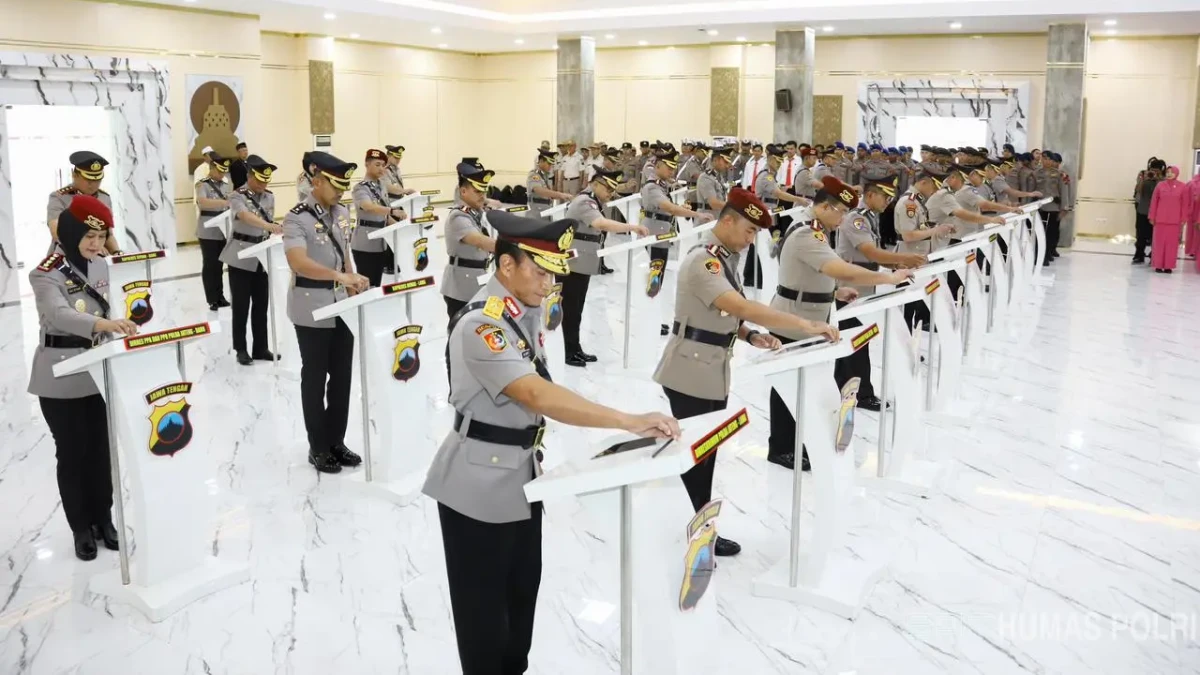 6 Pejabat Utama Polda Jateng dan 13 Kapolres Resmi Berganti, Berikut Daftarnya