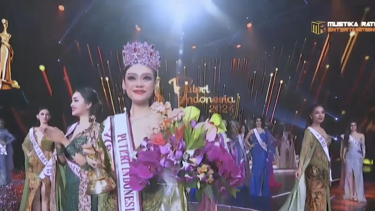 Wakil Jawa Barat Harashta Haifa Resmi Kenakan Mahkota Puteri Indonesia 2024