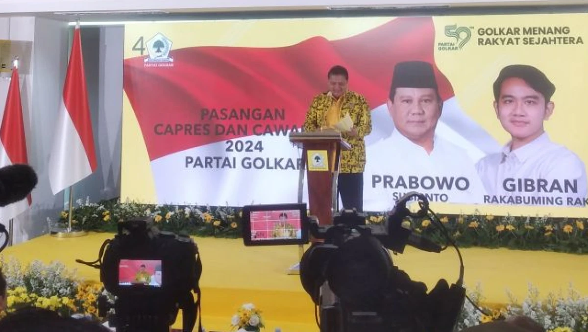 Golkar Resmi Usulkan Gibran Jadi Cawapres Pendamping Prabowo
