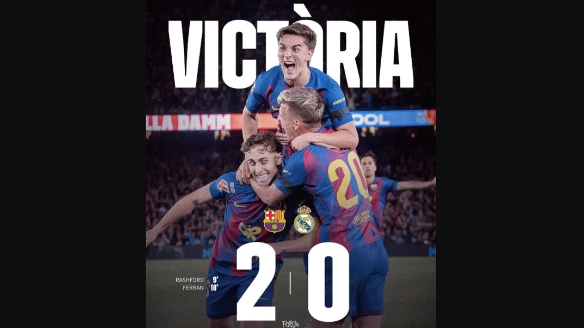 Barcelona Juara usai Bungkam Real Madrid 2-0 dan Resmi Jadi Raja LaLiga