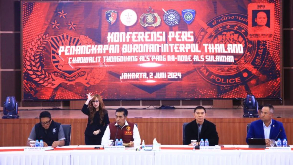 Polri Tangkap Buronan Paling Dicari Thailand di Bali