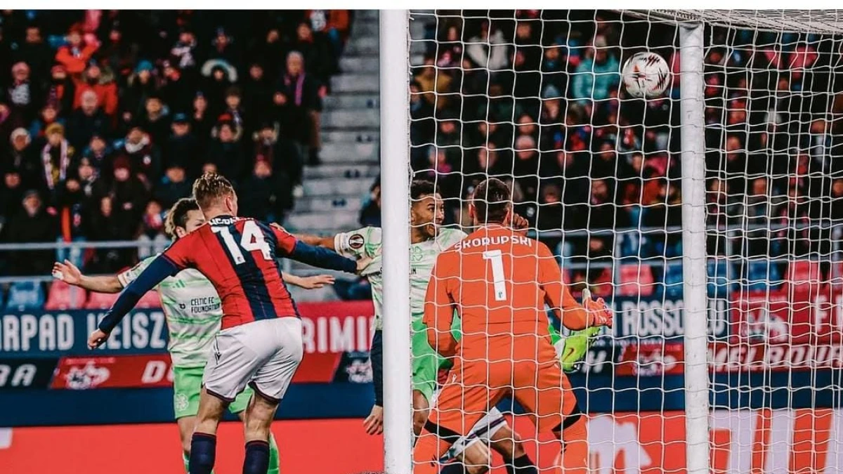 Liga Europa: Bologna Gagal Menang, Ditahan Imbang Celtic 2-2 dengan Hanya 10 Pemain