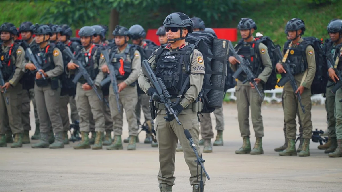 350 Personel Brimob Digembleng, Siap Dikirim ke Gaza