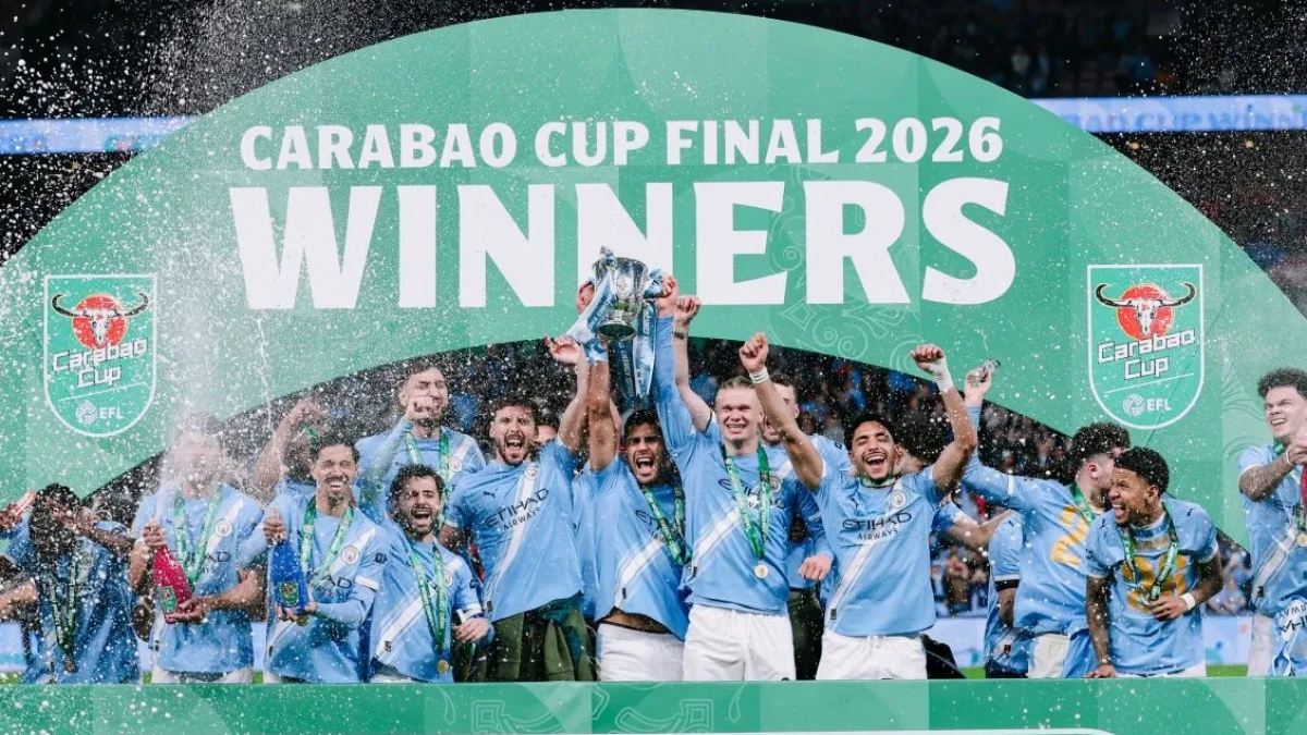 Arsenal Gagal Juara Piala Liga Inggris, 2 Gol O’Reilly Bawa Manchester City Angkat Trofi