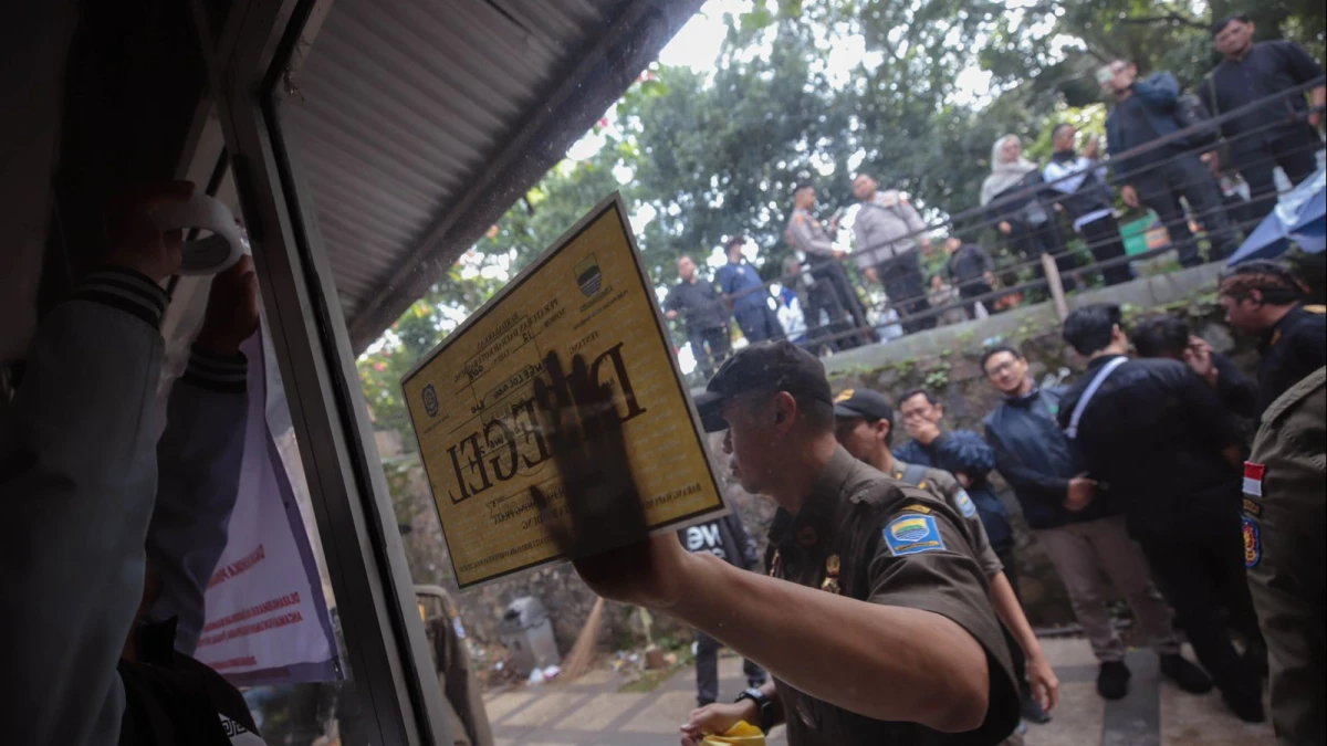 Bandung Zoo Resmi Disegel usai Izin Dicabut Kemenhut, Satpol PP Berjaga 24 Jam