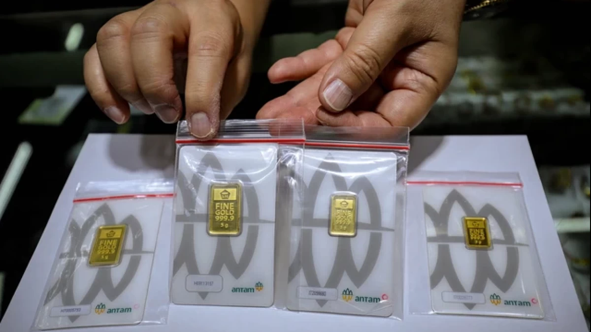 Harga Emas Antam Melonjak Rp40.000, Tembus Rp2,85 Juta per Gram