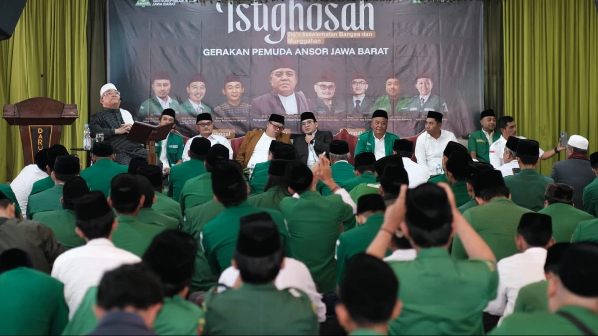 Ribuan Ansor Se-Bandung Raya Gelar Istighasah Doakan Gus Yaqut