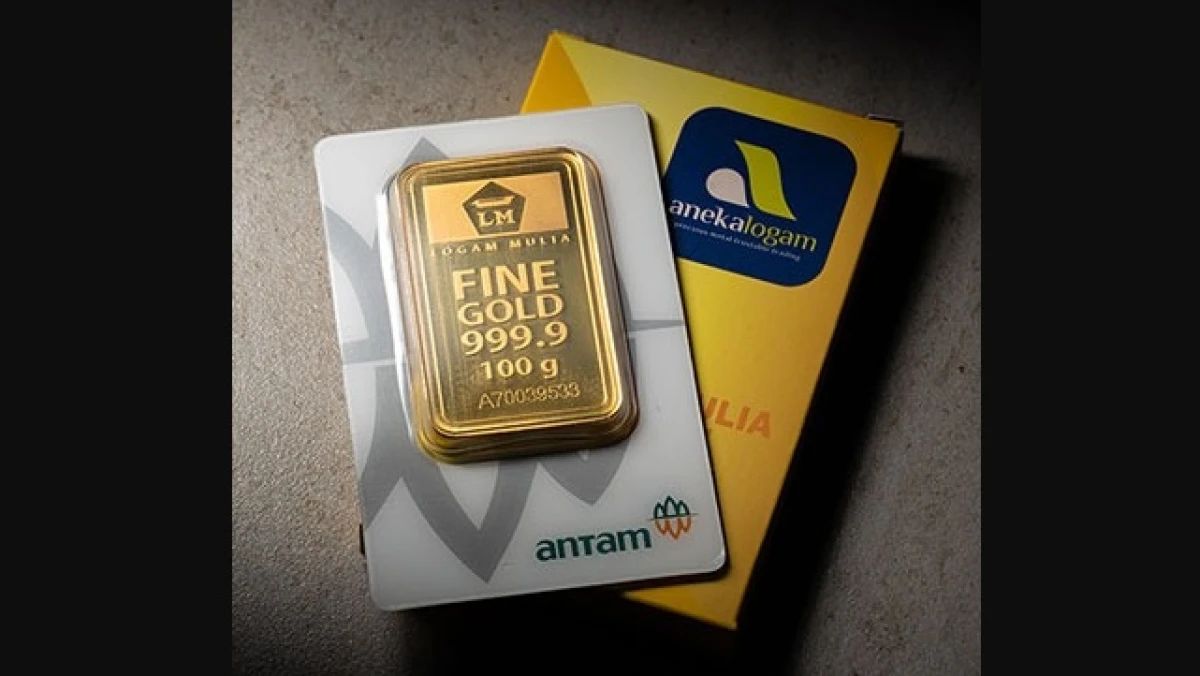 Update Harga Emas, Antam Turun Rp15 Ribu per Gram, Simak Daftar Lengkapnya di Sini!