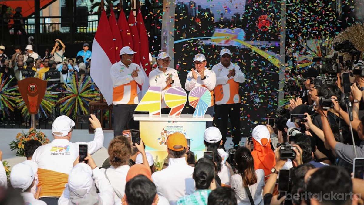 Jakarta Mulai Rangkaian HUT ke-499 di Lokasi Baru CFD Rasuna Said, Luncurkan Gerakan Pilah Sampah
