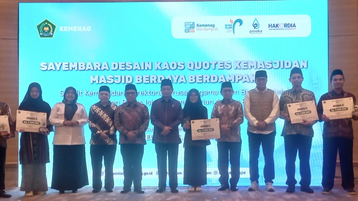 Daftar Lengkap Pemenang Sayembara Desain Kaos Quotes Kemasjidan Kemenag 2025