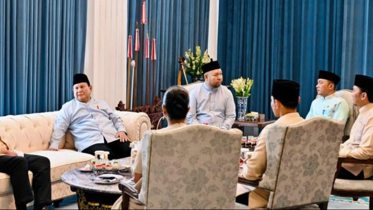 Momen Open House Idulfitri Prabowo di Istana Negara, Gibran-Jokowi-SBY Hadir