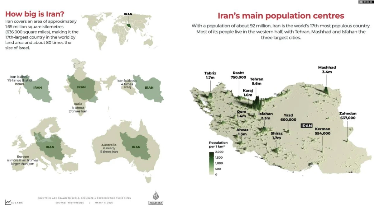 Fakta Geografi Iran: Negara Kaya Migas yang 80 Kali Lebih Luas dari Israel, Seperenam Wilayah AS