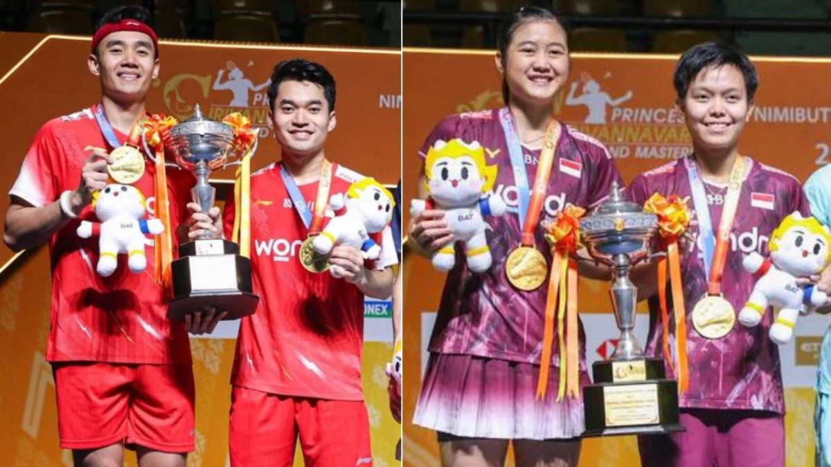 Ganda Indonesia Sapu Bersih Final, Leo/Bagas dan Tiwi/Fadia Juara Thailand Masters 2026