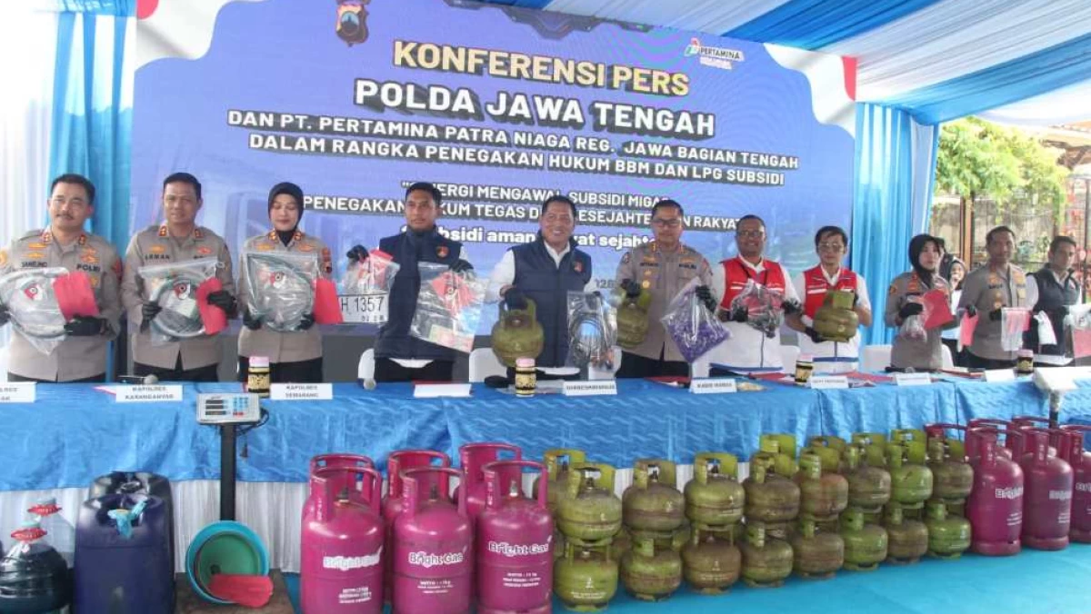 53 Kasus Penyalahgunaan BBM dan LPG Subsidi di Jateng Dibongkar, Potensi Kerugian Capai Rp12Miliar