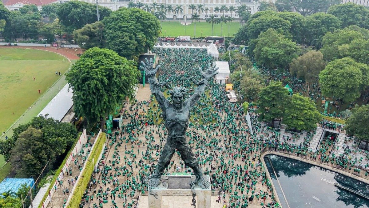 MILO ACTIV Indonesia Race 2025 Jakarta International 10K Kembali ke Monas, 25.000 Pelari Hijaukan Jakarta