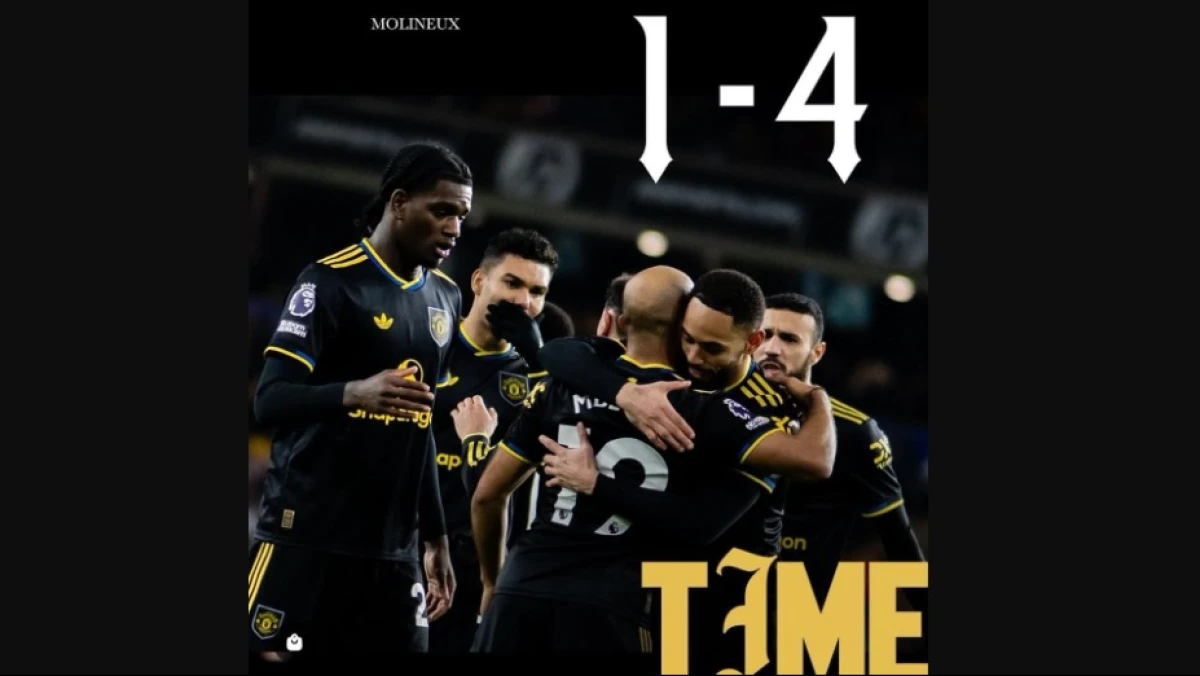 Manchester United Menyala! Setan Merah Ngamuk Hajar Wolves 4-1 dalam Duel Lanjutan Liga Inggris