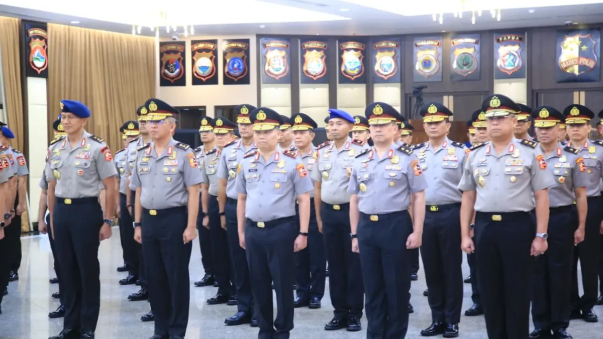 47 Perwira Tinggi Polri Naik Pangkat, 32 Kombes Resmi Pecah Bintang