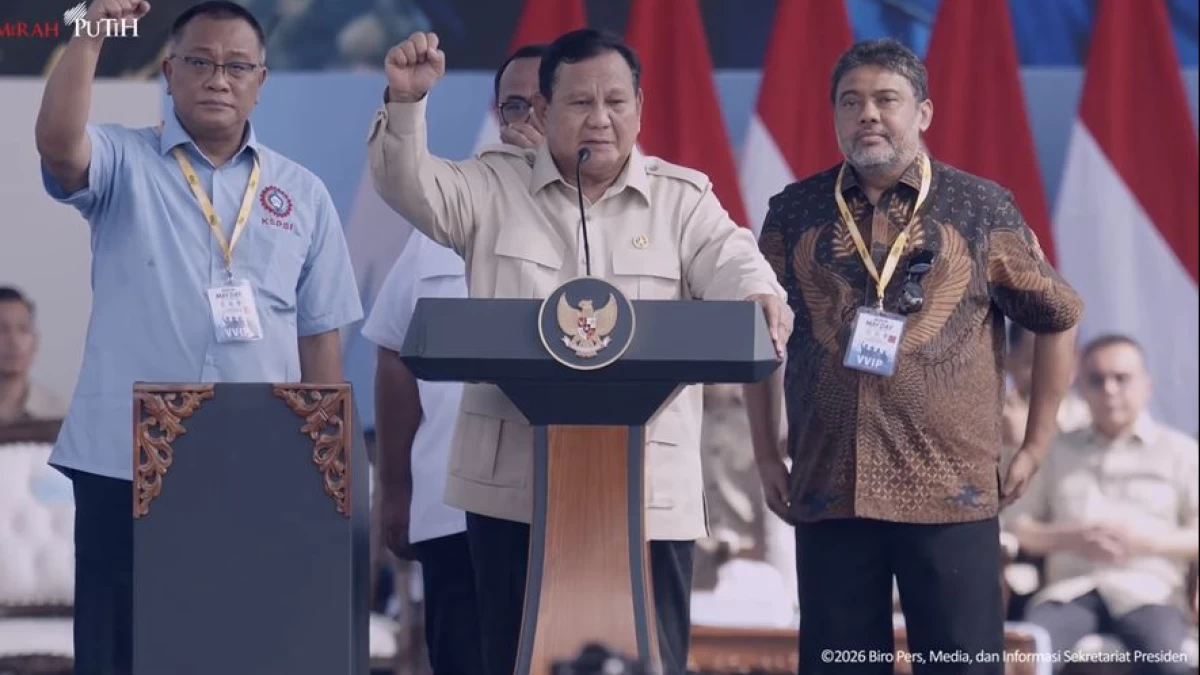 Peringatan May Day 2026: Presiden Prabowo Bersumpah Perjuangkan Kesejahteraan Buruh