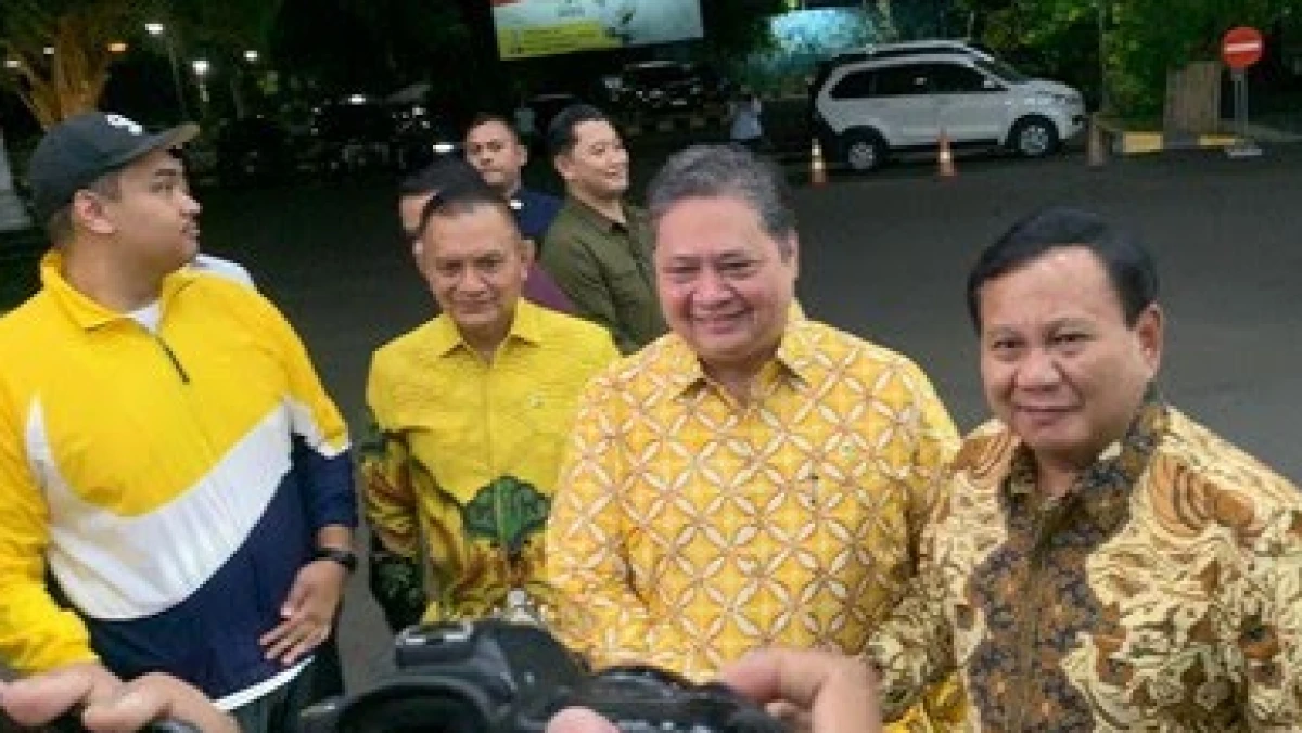 Prabowo Datangi DPP Golkar, Bahas Pemenangan Pilpres 2024