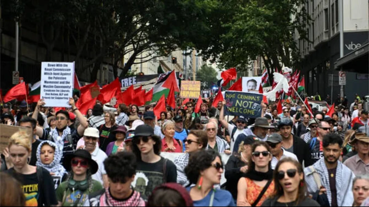 Gelombang Protes! Pro-Palestina Gelar Aksi di Sydney Tolak Kunjungan Presiden Israel Herzog