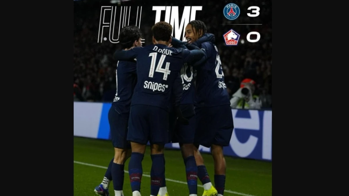 PSG Gilas Lille Tanpa Ampun 3-0, Makin Tak Terbendung di Puncak Klasemen Ligue 1