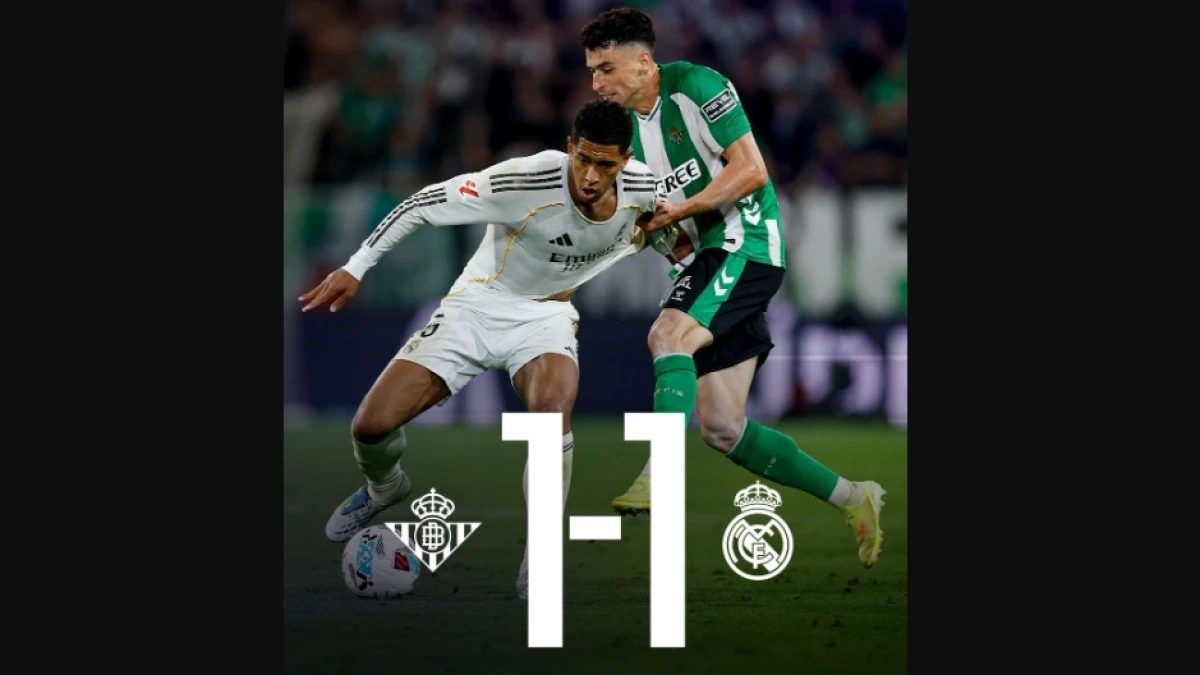 Madrid Gagal Menang, Gol Telat Hector Bellerin Bawa Real Betis Imbangi Los Blancos 1-1